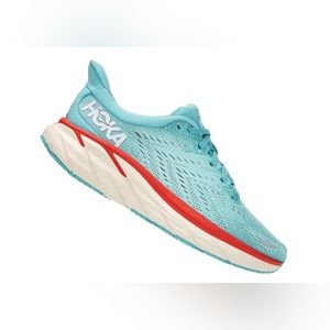 HOKA WOMEN'S CLIFTON 8 - AQUARELLE/EGGSHELL BLUE (1119394-AEBL)
